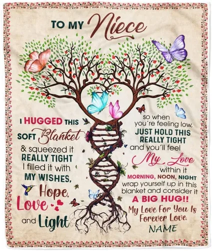Miniatura 15 de Manta personalizada con texto en inglés «To My Niece», de Aunt Auntie Uncle Always Remember How Much I Love You Moon Butterfly Birthday Christmas
