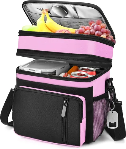Miniatura 25 de Lonchera y bolsa de almuerzo para mujeres y hombres, lonchera grande aislada para adultos, a prueba de fugas, bolsa enfriadora para el trabajo