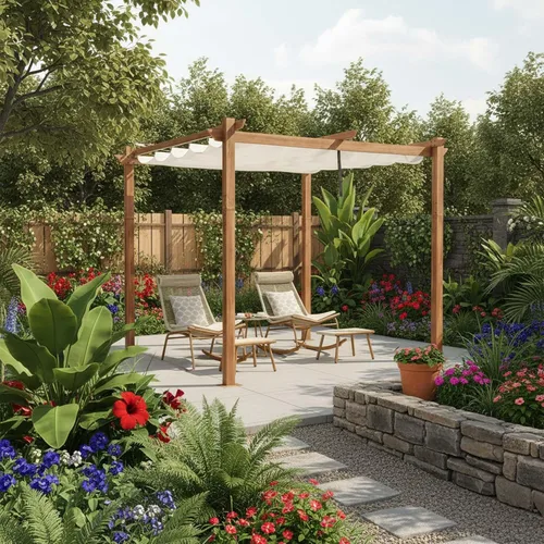 Miniatura 16 de PURPLE LEAF Pérgola retráctil para exteriores de 10 x 10 pies con toldo, refugio de metal para patio, jardín, pabellón, marco de grano de madera