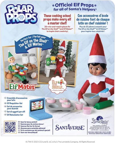 Miniatura 6 de The Elf on the Shelf Accesorios polares: ayuda a los elfos a crear nuevas escenas o compartir juegos de simulación - Incluye más de 20 accesorios