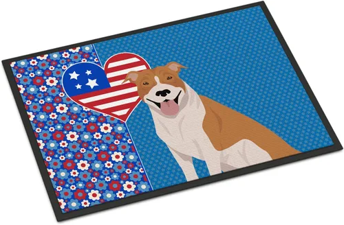 Miniatura 90 de Caroline's Treasures WDK5119JMAT Airedale Terrier USA - Tapete para interiores o exteriores, 24 x 36 pulgadas, tapete para puerta delantera
