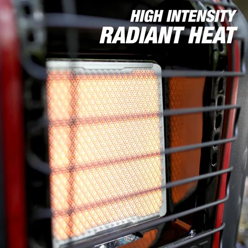 Miniatura 7 de Radiador portátil Mr. Heater para interiores, color gris, Multi, Negro-rojo, 1