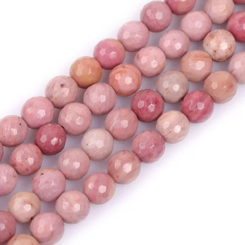 Miniatura 75 de GEM-Inside - Cuentas sueltas de cornalina roja naranja facetada de 0.236 pulgadas (0.236 in), cuentas de energía natural para hacer joyas, redondas