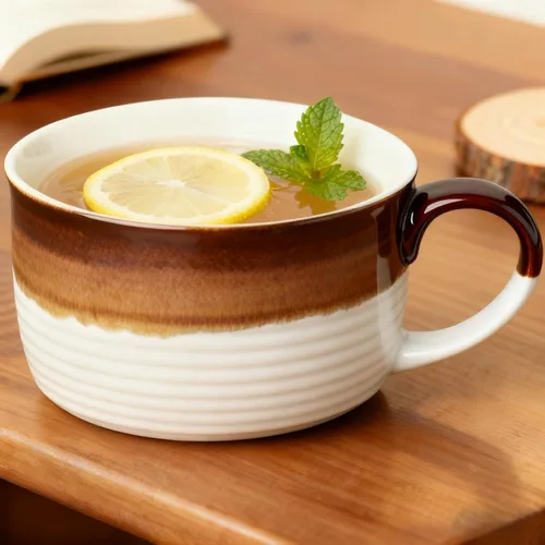 Miniatura 9 de Disoza Taza de Café Grande Violeta de 24 Onzas Taza de Sopa de Gran Tamaño Porcelana 700 ML Taza de Té XXL Cuencos de Cereales Taza de Sopa Ramen
