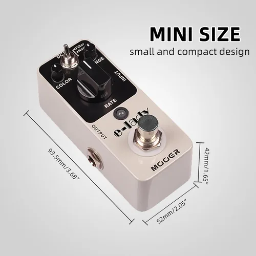 Miniatura 3 de MOOER E-lady Pedal Flanger Analógico, Modo Filtro, Efectos Oscilador, Bypass Verdadero