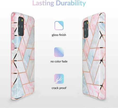 Miniatura 5 de VELVET CAVIAR Funda compatible con Samsung Galaxy S20, bonitas fundas protectoras para mujeres y niñas (mármol geométrico)