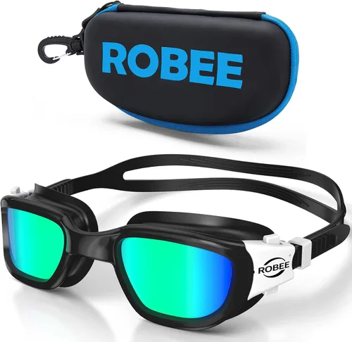 Miniatura 21 de Robee Gafas de natación, gafas de natación polarizadas para adultos, para hombres, mujeres y jóvenes, gafas de piscina de agua