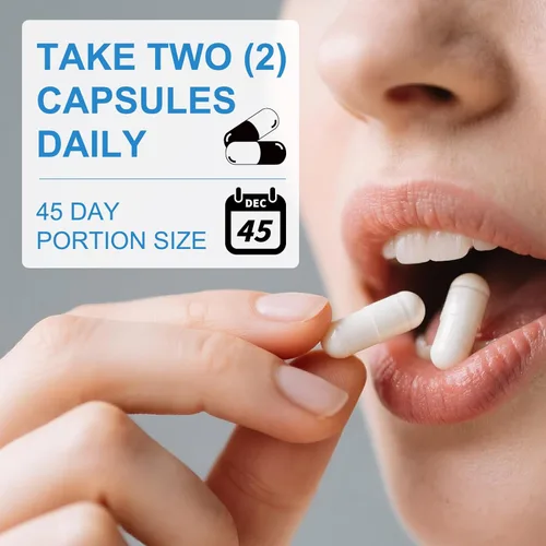 Miniatura 6 de Suplemento GLP-1 para mujeres y hombres, apoyo para el hambre y el metabolismo - Apoya GLP1 de forma natural, con mezcla de prebióticos y Blanco