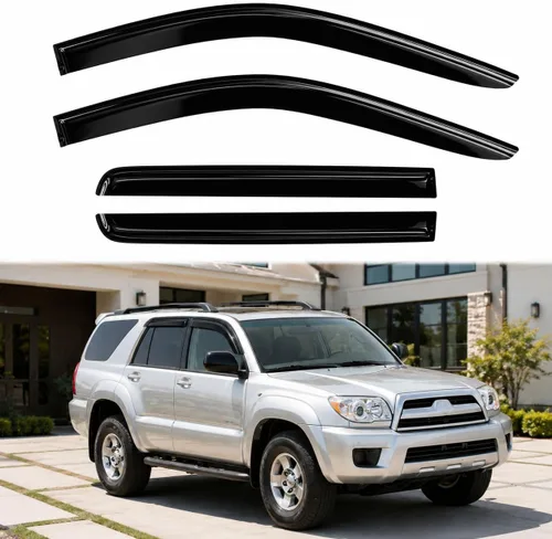 Miniatura 52 de 4 protectores de lluvia para Chevy Equinox 2010-2017, viseras de ventana, deflectores, parasoles, cinta de ventilación en canal hacia fuera