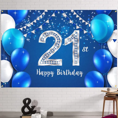 Miniatura 38 de HAMIGAR Fondo de pancarta de feliz cumpleaños número 10 de 6 x 4 pies, decoraciones de cumpleaños de 10 años, suministros de fiesta para niñas