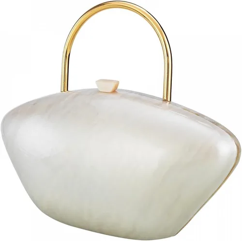Miniatura 4 de YYW Monederos de mano para mujer, con forma de concha acrílica, lindo bolso de noche con cadena para fiesta de boda