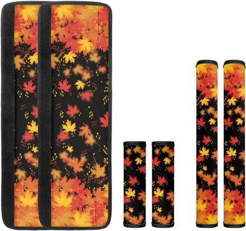 Miniatura 19 de 6 fundas para manija de puerta de refrigerador de Acción de Gracias, cubierta de manija de nevera de otoño, hoja de arce, protector de manija