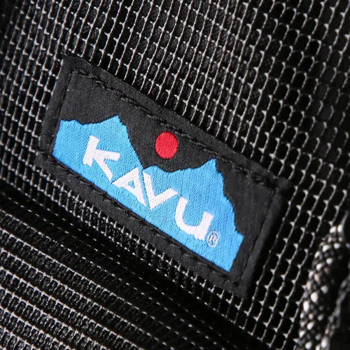 Miniatura 4 de KAVU Bolsa de cuerda de playa de malla Crossbody Sling Mochila - Negro, Negro -, Bolsa de cuerda de playa