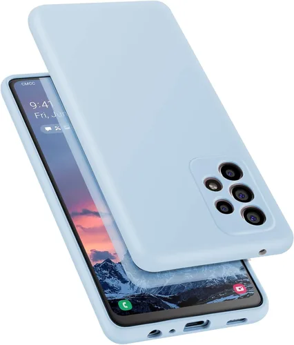 Funda diseñada para Galaxy A52 5G / A52s 5G, silicona líquida de goma a prueba de golpes, forro de tela de microfibra suave, compatible con Galaxy
