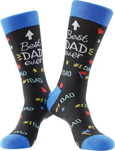 Calcetines de cumpleaños para hombres, el mejor regalo del día del padre para él, novio, abuelo, divertidos calcetines locos