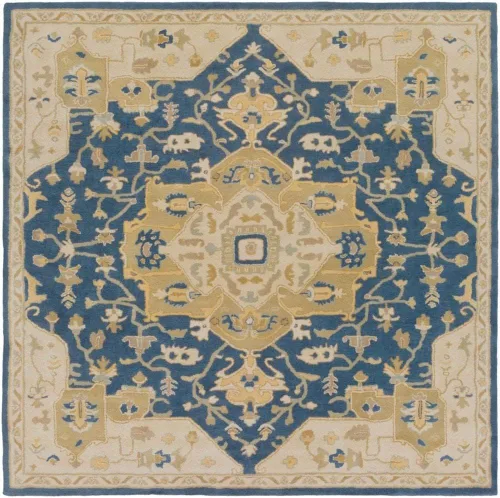 Miniatura 13 de Surya CAE1147-58 Alfombra clásica copetuda a mano, 100% lana, 5 pies por 8 pies