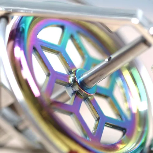 Miniatura 5 de Joytech Giroscopio de precisión matar tiempo metal antigravedad spinner juguete de equilibrio JA23 Plata+colorido