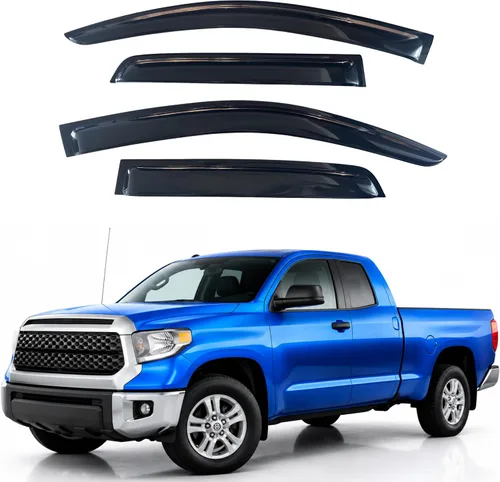 Miniatura 411 de IG - Visera para ventana para Ford Bronco y F150-F350 1980-1996, deflector lateral tipo cinta adhesiva, resistente, contra lluvia y viento