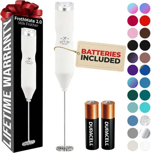 Miniatura 43 de Zulay Kitchen - Batidor eléctrico de mano para café, lattes, capuchinos, matcha y chocolate caliente, mezclador portátil para bebidas, accesorio