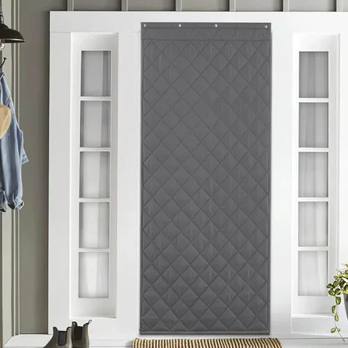 Miniatura 21 de NICETOWN Cortina de puerta con aislamiento térmico, opaca, ahorro de energía, con 3 formas de colgar, material grueso, fácil de instalar, mantiene