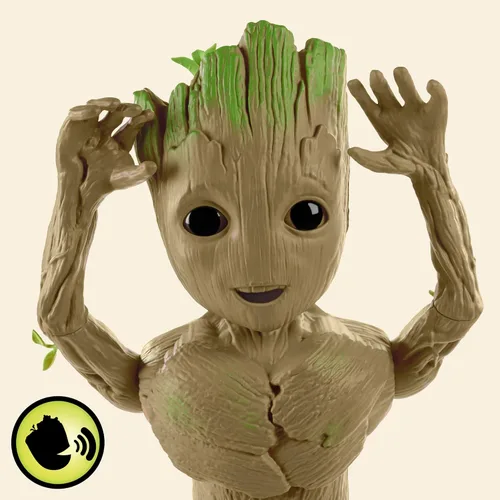 Miniatura 4 de Marvel Studios I Am Groot Groove 'N Grow Groot, figura de acción interactiva de 13.5 pulgadas, responde a la música y los sonidos, juguetes