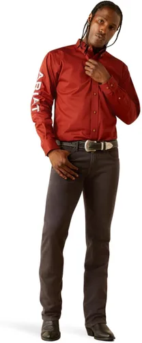 Miniatura 30 de Ariat Camisa de sarga con logotipo del equipo para hombre