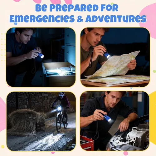 Miniatura 8 de EverBrite - Juego de linterna LED mini de 18 unidades - Linternas portátiles ideales para suministros de huracanes, camping, lectura nocturna