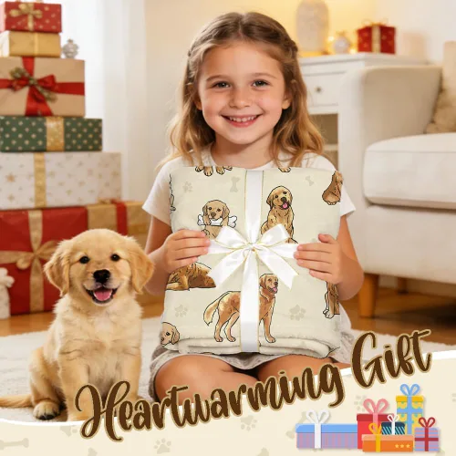 Miniatura 5 de Manta de Golden Retriever - Manta de franela suave y forro polar para perros para amantes de mascotas, mujeres, niños, niñas - 40" x 30