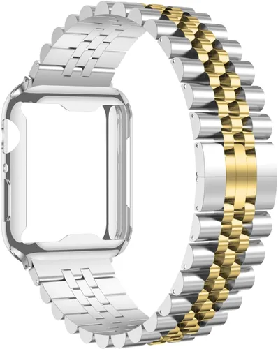 Miniatura 10 de baozai Correas compatibles con Apple Watch de 1.811 in 1.772 in 1.732 in 1.654 in 1.614 in 1.575 in 1.496 in, correa de acero inoxidable con funda