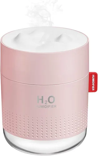 Minihumidificador portátil de niebla fría, 500ml, humidificador de escritorio personal USB para dormitorio de bebé, viajes, oficina, hogar - Apagado