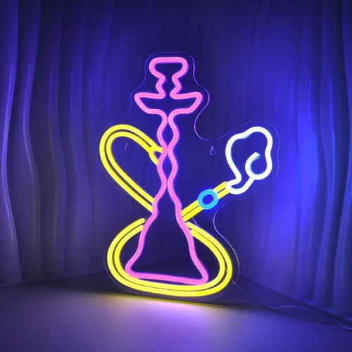 Miniatura 12 de Señales de neón del Casino 777 para decoración de pared, señal de luz LED rosa para decoración de sala de póker, señal iluminada para decoración