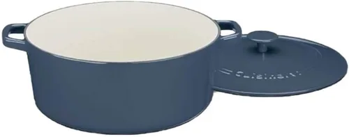 Miniatura 2 de Cuisinart Chef's Classic - Olla holandesa de hierro fundido esmaltado, tapa redonda (Azul Provenzal, 7 cuartos de galón)
