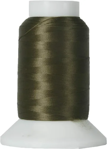 Miniatura 28 de Hilo elástico lanudo de Threadart para serger - Bobinas de 1000 m - Hilo de nailon para traje de baño, lencería, tejidos - Negro - Color 9228