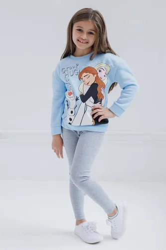 Miniatura 2 de Disney Frozen Princess Anna Elsa Baby Girls Sweatshirt and Leggings Outfit Set Infant to Big Kid
