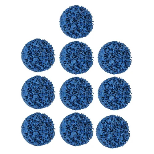 Miniatura 4 de 10 unidades de 2 pulgadas de rueda de disco azul limpia y tira apta para amoladoras angulares, pintura oxidada pulida limpia soldaduras