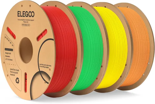 Miniatura 39 de ELEGOO Filamento PLA 1.75mm Azul Oscuro & Rojo 2KG, Filamento para Impresora 3D con Precisión Dimensional +/- 0.02mm, Paquete de 2 Carretes de 1kg