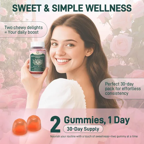 Miniatura 8 de Gomitas de equilibrio femenino prémium con probióticos vaginales para mujeres con pH equilibrado, salud y bienestar, apoyo inmunológico, vegano, sin
