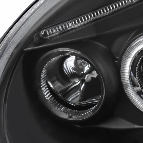Miniatura 5 de Volkswagen Beetle luces frontales halógenas proyectoras., Negro