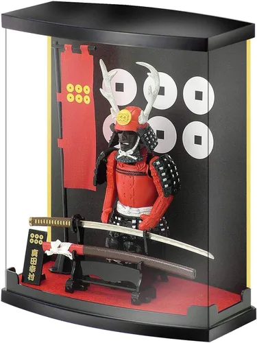 Miniatura 9 de MEISTER JAPAN Samurai Figura Naoe Kanetsugu Estatua de 8.3 pulgadas con vitrina 1:10 scale armor with iconic "Ai" love-crest helmet, miniature