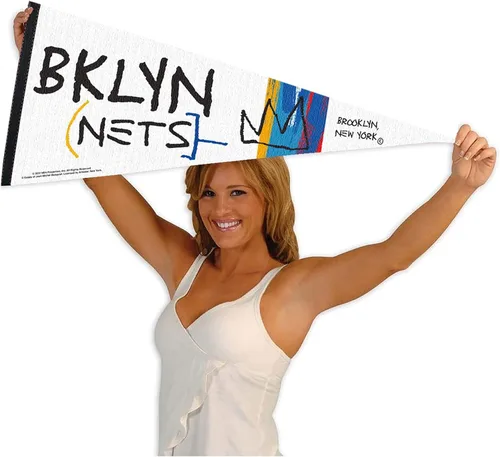 Miniatura 4 de WinCraft Bandera de banderín de Brooklyn Nets City Edition