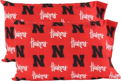 College Covers Everything Comfy Nebraska Cornhuskers - Par de fundas de almohada, tamaño King, 20 x 40 pulgadas, incluye 2 fundas de almohada King