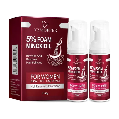 Espuma de Minoxidil para el Crecimiento del Cabello en Mujeres: 5% Minoxidil como Tratamientos para la Caída del Cabello en Mujeres y Productos para
