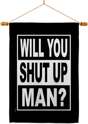 Miniatura 16 de Will You Shut Up Garden House Flag - Set Patriotic Vote President Democrat Republican Tea Party United State American Election - Decoration Banner