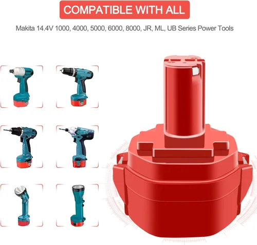 Miniatura 3 de Paquete de 2 baterías de repuesto de 14.4V 3.5Ah 1434 1433 PA14 1422 1420 1435 1435F 194172-2 193158-3 192600-1 6233d 6337d 6333d 6933fd D 6228 D