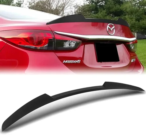 Miniatura 8 de HYPERSPEED W-Power - Kit de labio trasero para alerón de maletero, ABS, estilo V, apto para Mazda 6 Mazda6 2018, 2019, 2020, 2021, accesorios