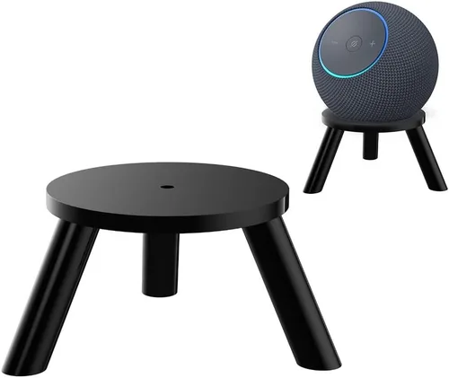 Soporte de escritorio para altavoz Echo Studio/Dot Max / Spot2024, trípode acrílico, elevador de altavoces de mesa, soporte de ahorro de espacio,
