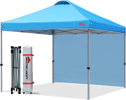 Miniatura 25 de MASTERCANOPY - Toldo desplegable duradero con 1 pared lateral (6.6 x 6.6 pies, caqui)