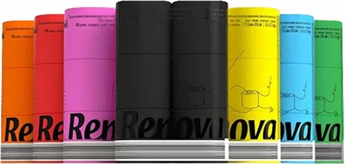 Miniatura 9 de Renova Papel higiénico coloreado perfumado de lujo 6 rollos de papel de baño de 3