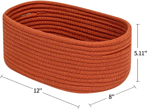Miniatura 6 de CubesLand Cestas organizadoras de almacenamiento de juguetes para armario, contenedores para organizador de cubos/estanterías, cesta tejida