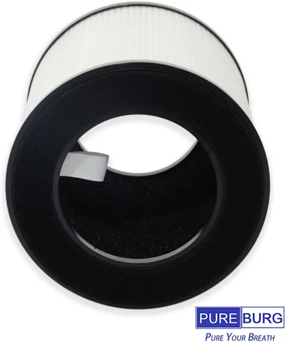 Miniatura 3 de PUREBURG Filtro de repuesto compatible con purificadores de aire DIKI y VAVSEA B-D02H, H13 True HEPA y filtración multicapa de carbón activado